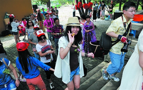 三山岛采摘枣子